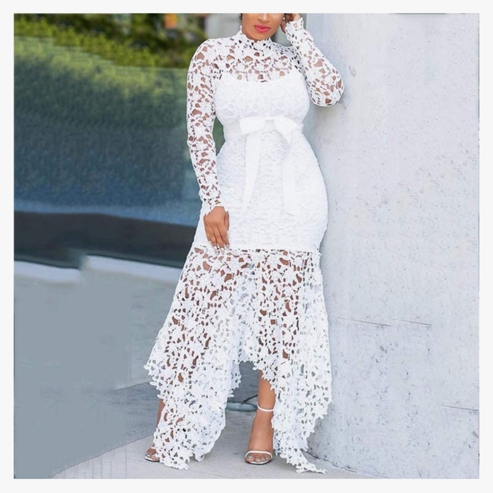 XPluswear white lace dress